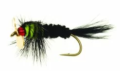 Unique Flies Montana Propeller Black/Flou Green Kamasan B170 #