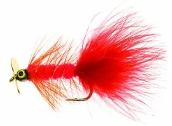 Unique Flies Dog Nobbler Propeller Flou Red Kamasan B170 #4