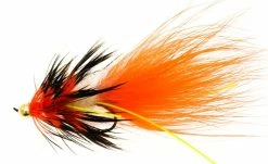 Unique Flies Mega Nobbler Orange/Black TMC 7989 #2