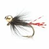Unique Flies Flash Jig (BH) Black Red Daiichi 1530 #12