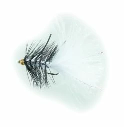 Unique Flies B.H. Rubber Leg Wooly White Daiichi 1720 #8