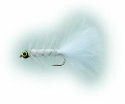 Unique Flies Dog Nobbler White Daiichi 2220 #8