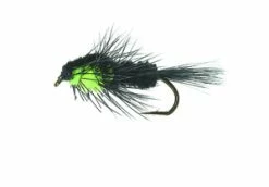 Unique Flies Montana Nymph Black/Fluo Green Daiichi 1710 #10