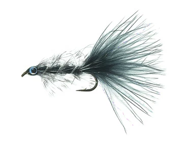 Unique Flies Swim Bugger Black Daiichi 1720 #8 1 Unique Flies Swim Bugger Black Daiichi 1720 #8