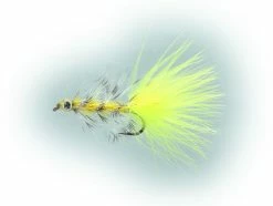 Unique Flies Swim Bugger Fluo Yellow Daiichi 1720 #8