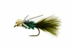 Unique Flies Big Eyes With Legs Olive/Green