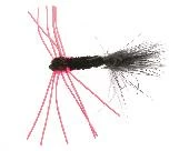 Unique Flies Montana Rubber Leg Black/Red Daiichi 2421 #6