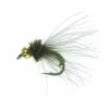 Unique Flies BH Metallic Caddis Green TMC 2457 #14