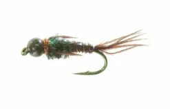 Unique Flies Bead Head Flashback PT Brown TMC 3761 #12