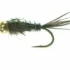 Unique Flies Bead Head Flashback PT Olive TMC 3761 #12