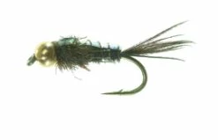 Unique Flies Bead Head Flashback PT Olive TMC 3761 #12